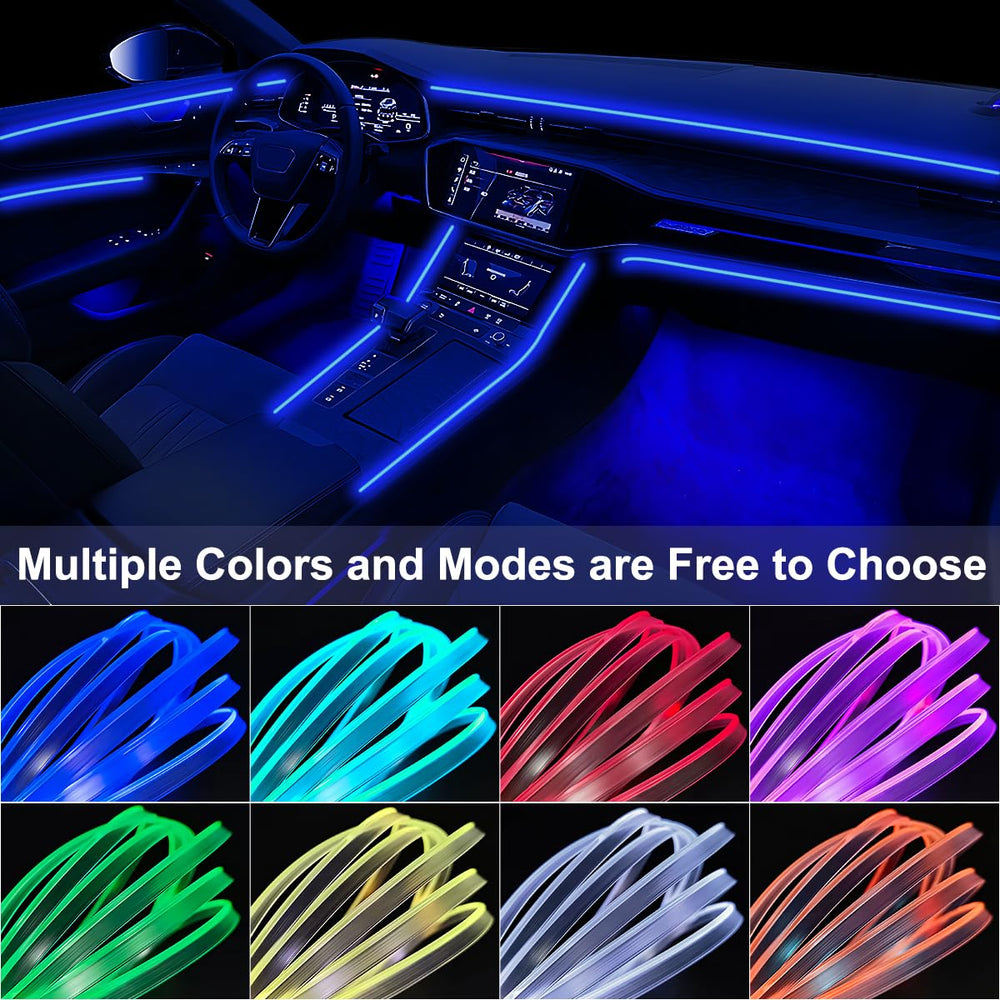 QVEVDACAR under-dash lights brighten footwells with even color.