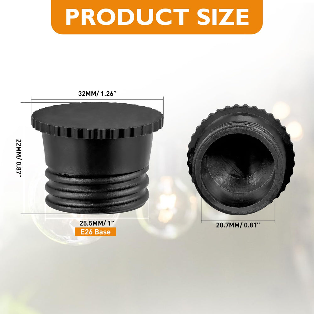 QVQCWD E26 base protection keeping exposed sockets safer in various settings