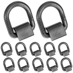 QWORK 3/8in heavy-duty D-ring weld-on detail for reliable cargo tie-downs