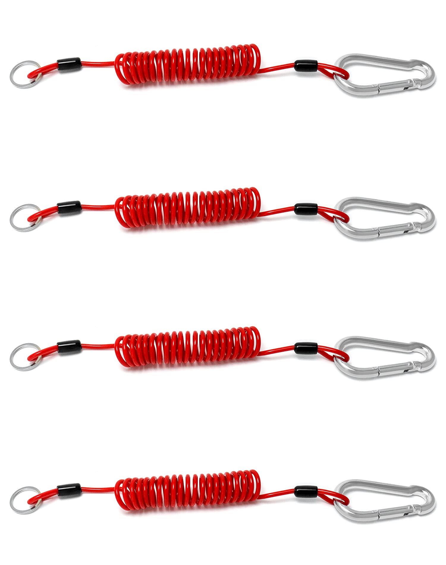 QWORK 4-pack 6ft towing cable ideal for RV and trailer emergencies.