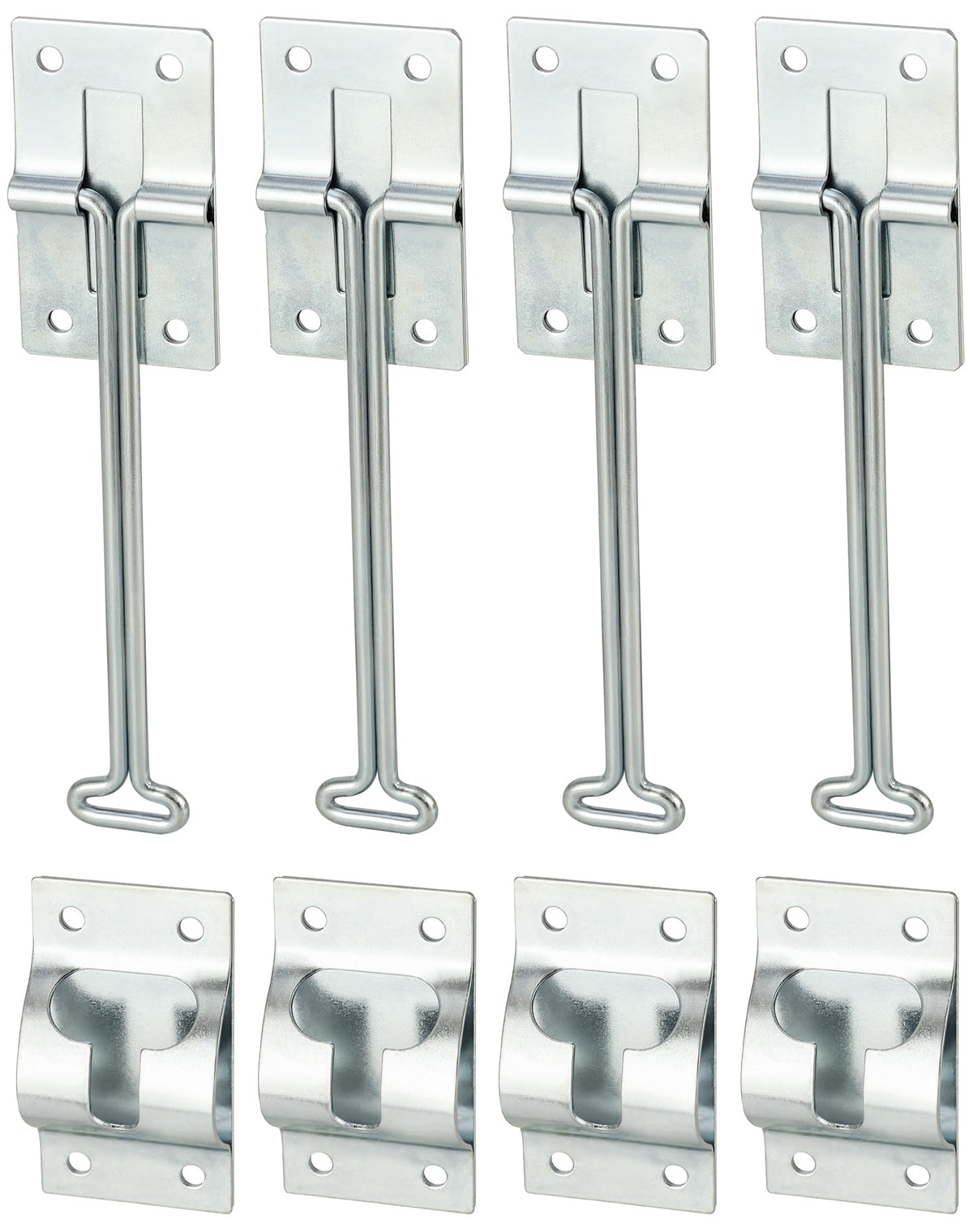 QWORK 4Pcs T-Style Door Holder front view for RVs and campers, easy hold open.