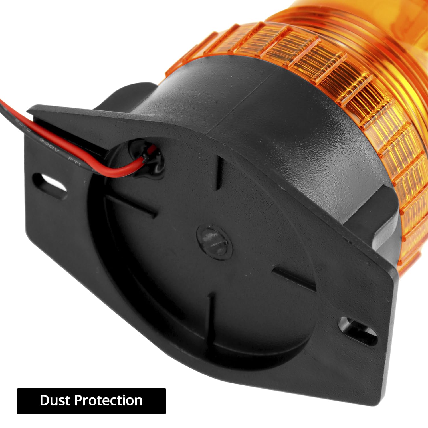 QWORK amber strobe lights showing five-flash mode for clear signaling