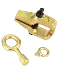 QWORK auto body pull clamp self-tightening jaws secure grip in tight spaces.