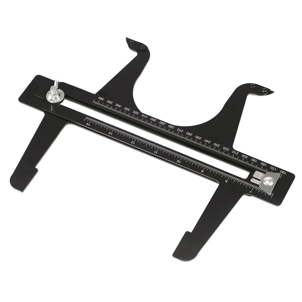 QWORK brake measuring tool dial closeup highlights measurement increments for accuracy