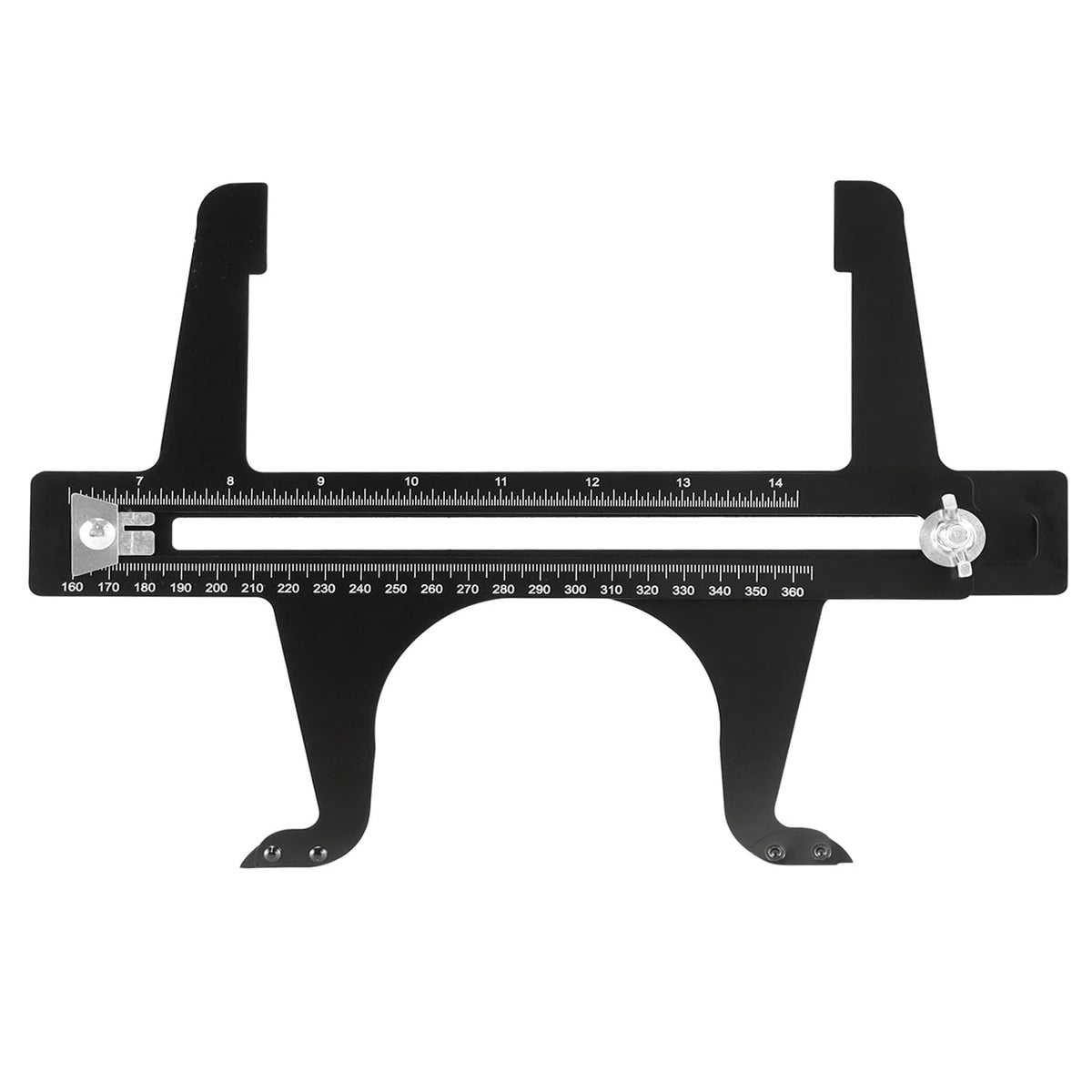 QWORK brake measuring tool front view shows overall build for precise brake adjustments