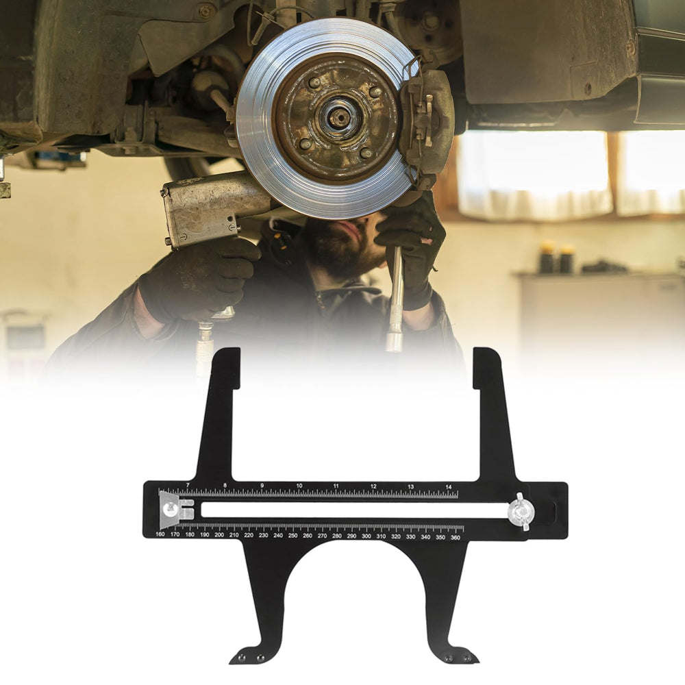 QWORK brake measuring tool parking hand brake use scenario demonstrates practicality