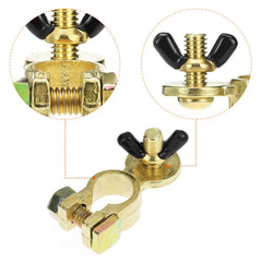 QWORK brass marine top-post terminal installation on a boat, easy secure mounting.