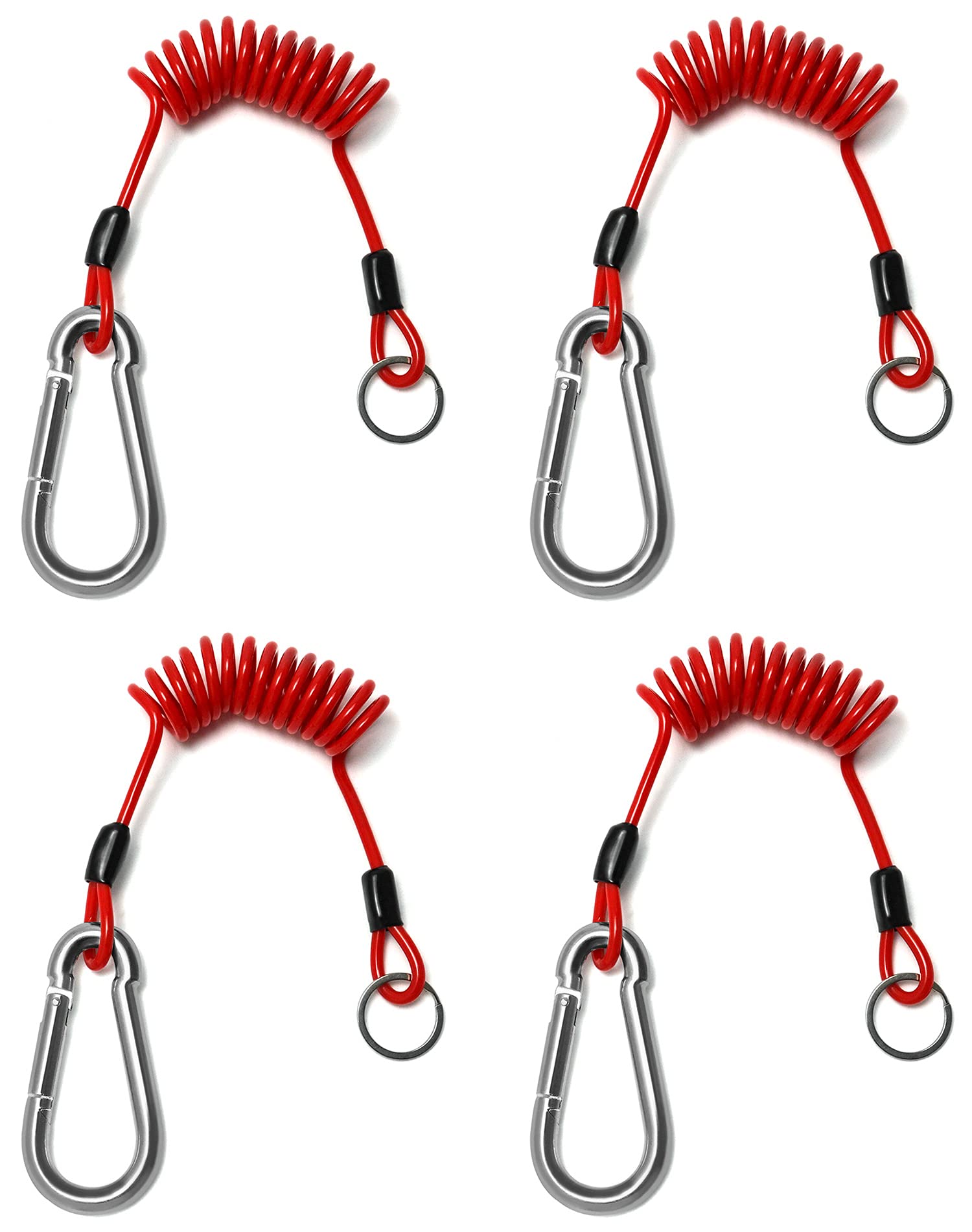 QWORK Breakaway Cable 4ft Coiled demonstrating durable, easy-to-manage towing safety.