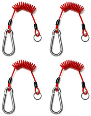 QWORK Breakaway Cable 4ft Coiled demonstrating durable, easy-to-manage towing safety.