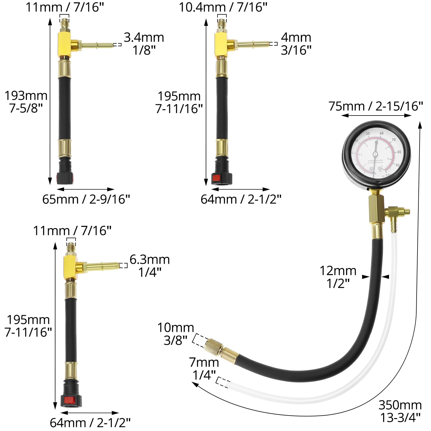 QWORK corrosion-resistant rubber hose for reliable sealing