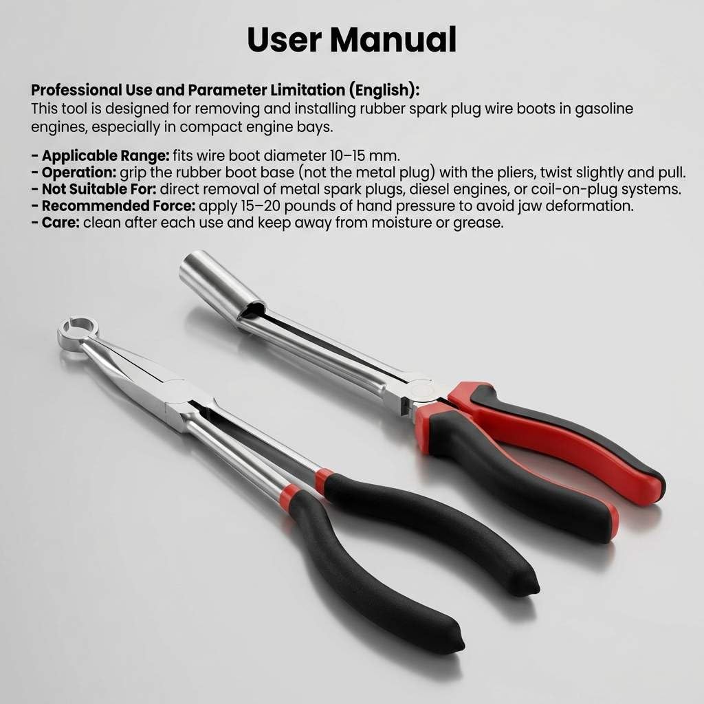 QWORK daily maintenance tool ready for routine spark plug boot servicing