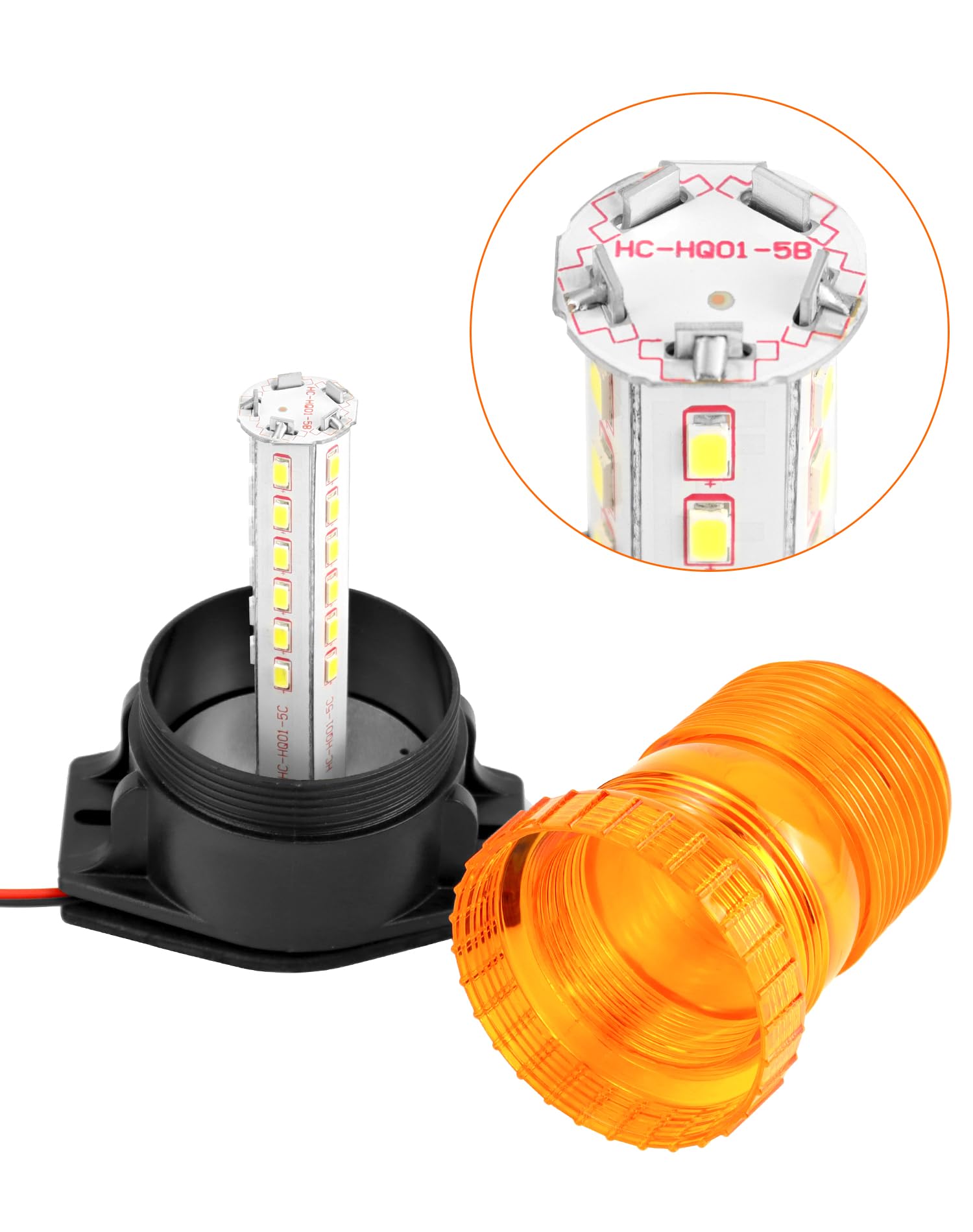 QWORK durable ABS base ensures sturdy impact resistance in harsh worksite conditions.