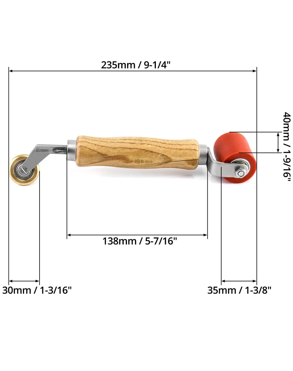 QWORK durable anti-corrosion roller for long-term field use.