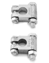Four pairs of QWORK top-post battery terminals ready for wiring