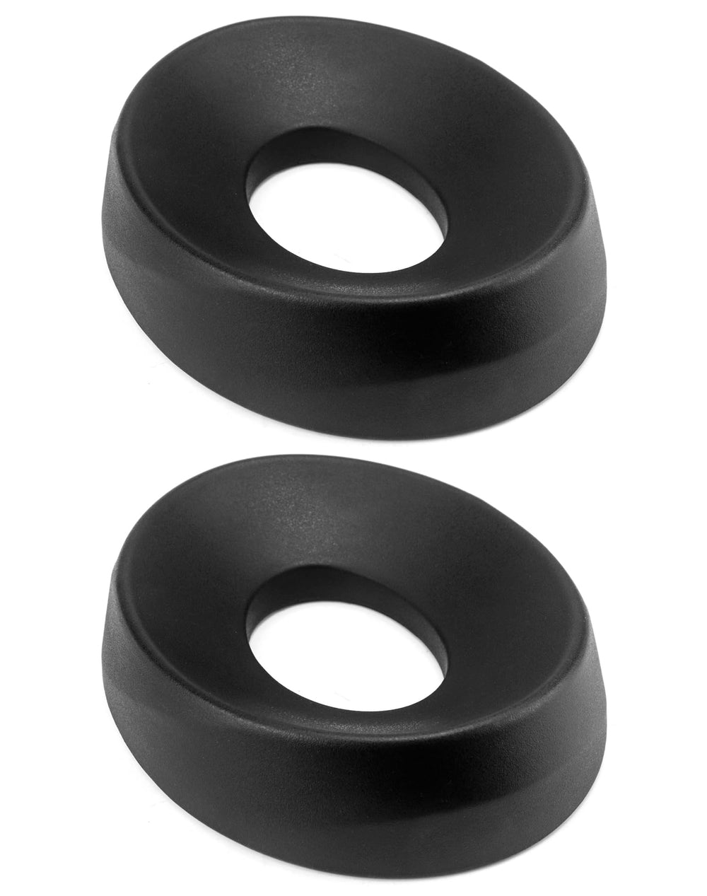 QWORK helmet stand donut ring 2-pack protects helmets from scratches during storage.