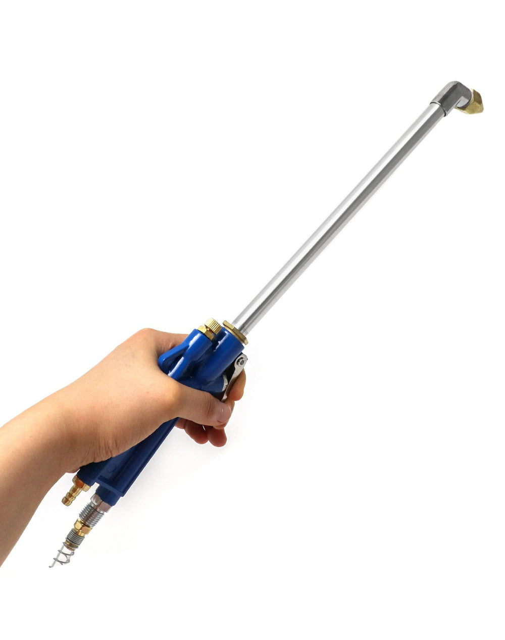 QWORK packaging content shows twin-pack with two guns and hoses