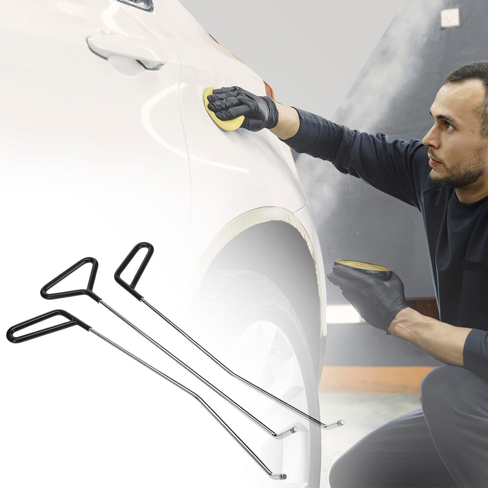 QWORK PDR kit in action for DIY dent repair tasks
