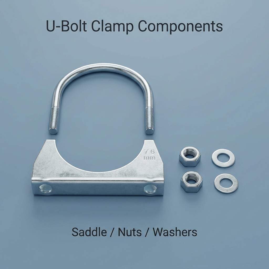 QWORK removable and reusable U-bolt clamp for fast servicing