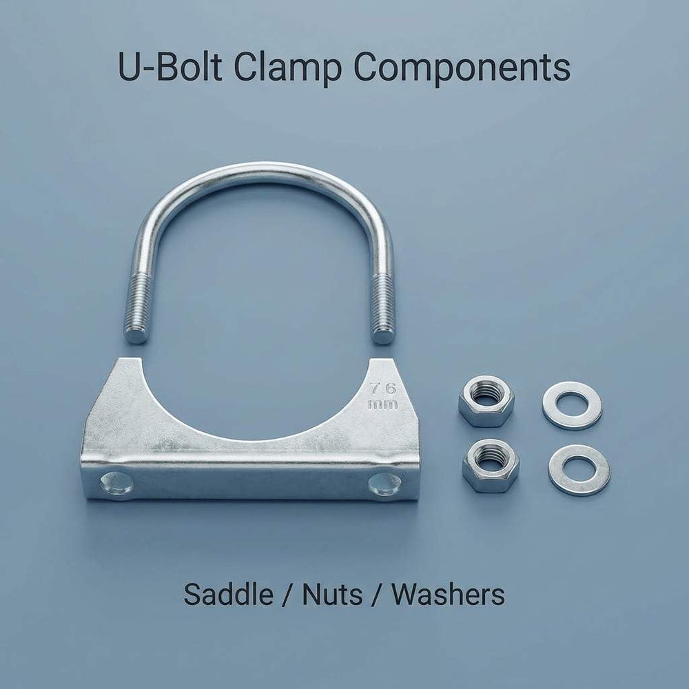 QWORK removable and reusable U-bolt clamp for fast servicing