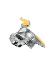 Cast steel construction delivers strong, durable performance.