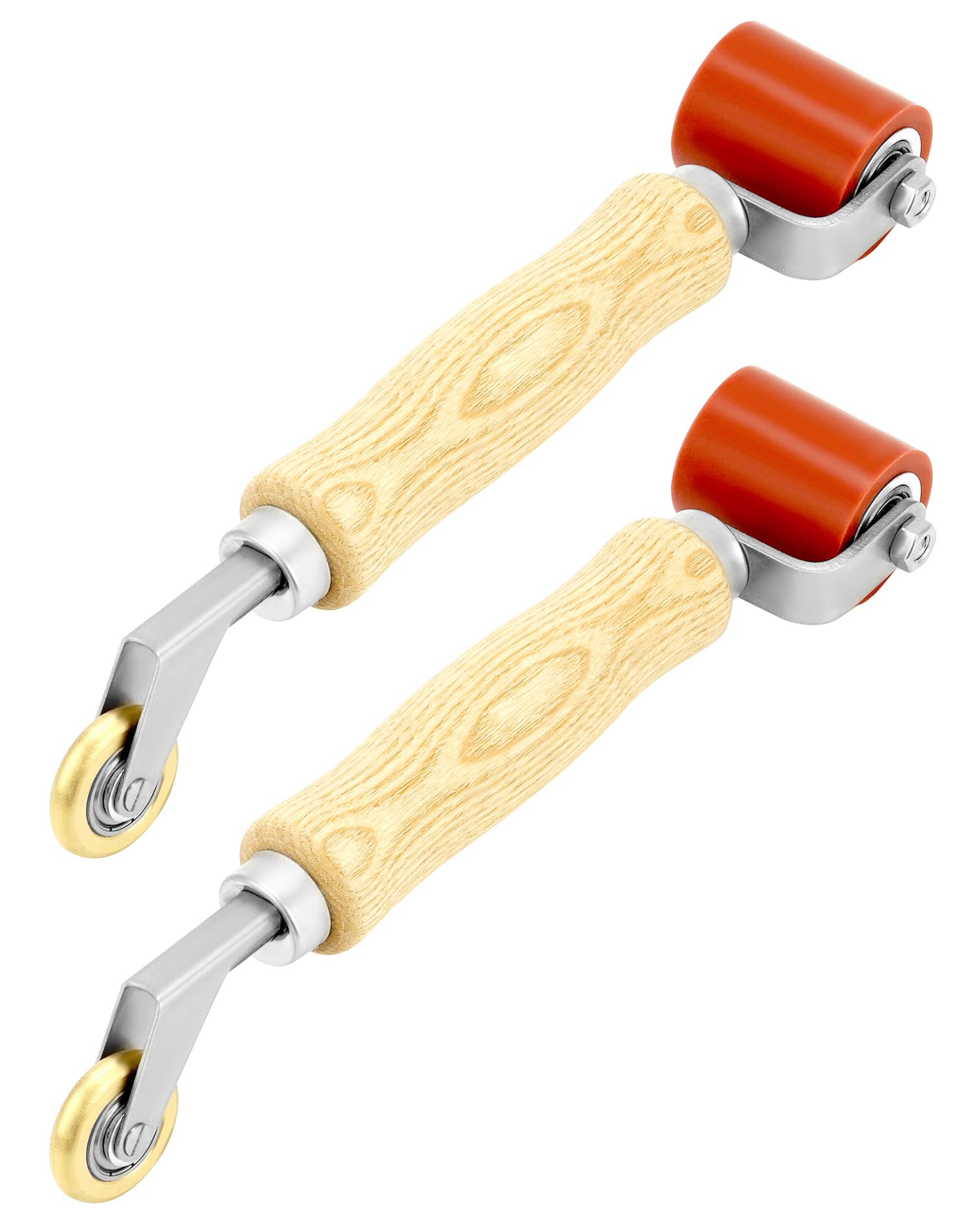 QWORK seam roller 40mm silicone for smooth roofing seams