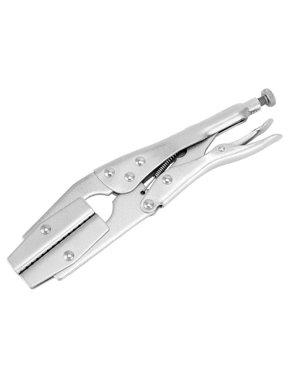 QWORK self-locking pinch-off pliers 10-inch for effortless release during maintenance.