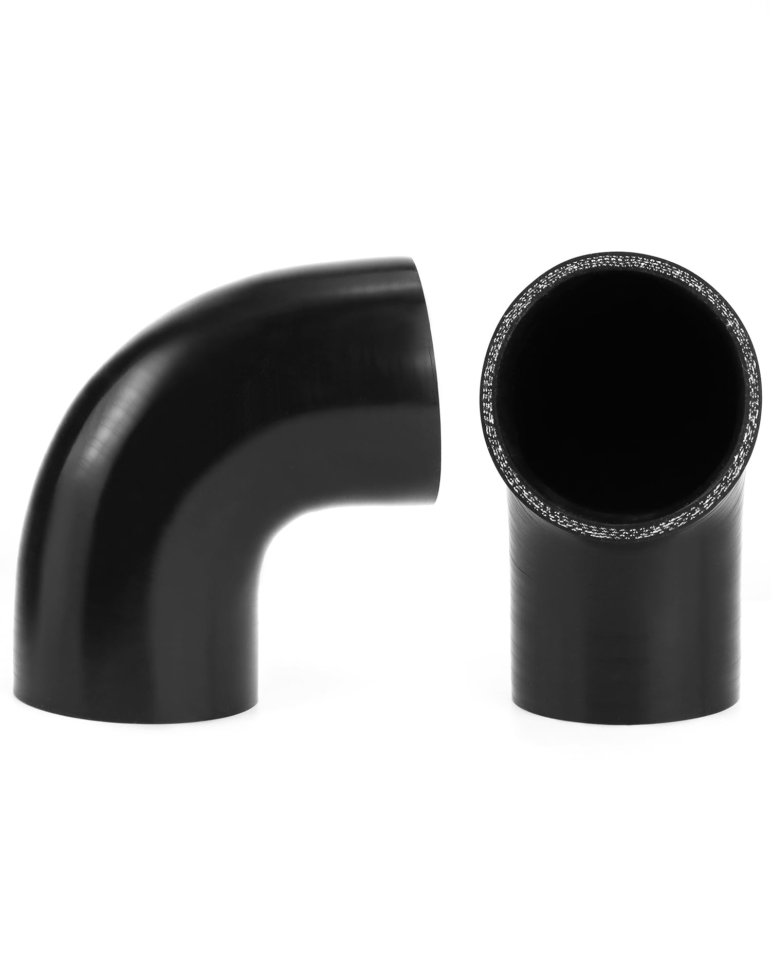 QWORK silicone hose with turbo piping connection for reliable performance