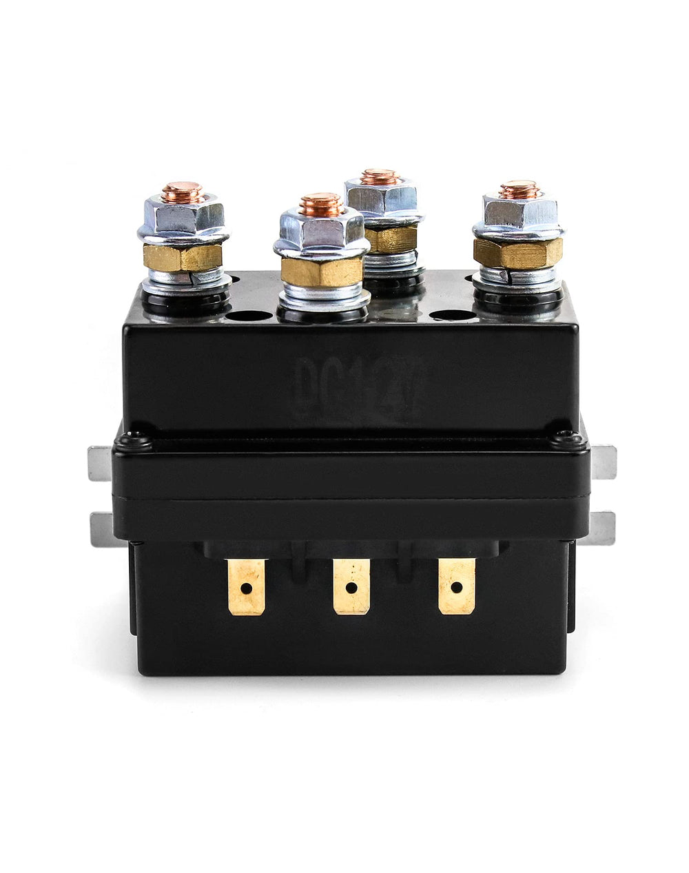 QWORK solenoid relay sealed housing shows weather-resistant construction