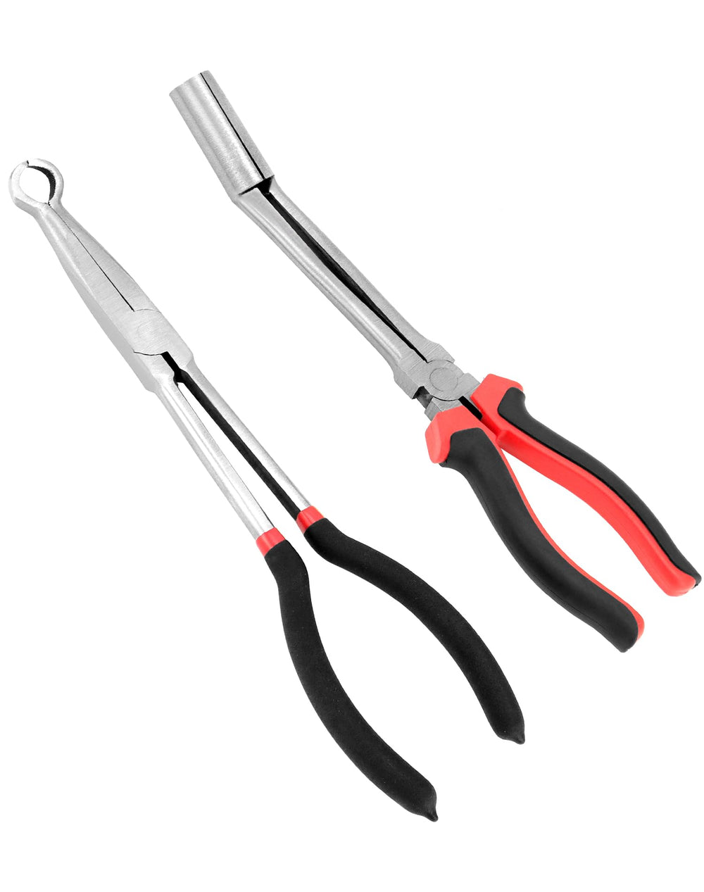 QWORK spark plug boot removal pliers for safe extraction in tight spaces