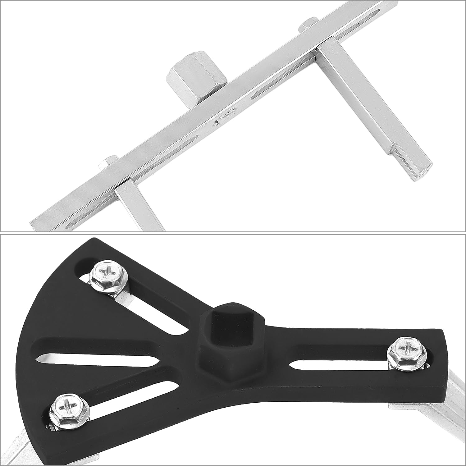 QWORK three-claw adjustable spanner covering a wide range of cap sizes