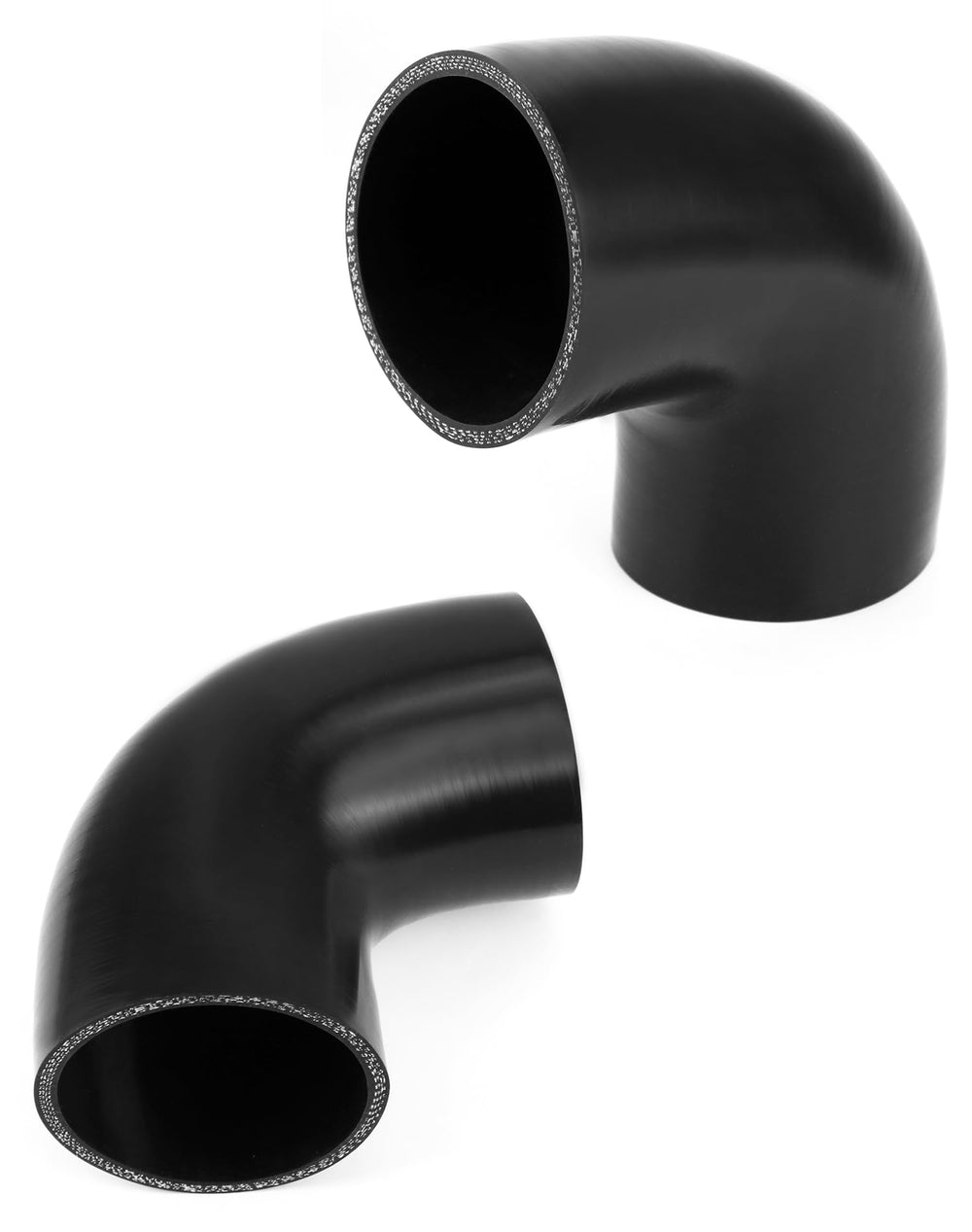 QWORK turbo piping installation scenario with reinforced silicone elbow