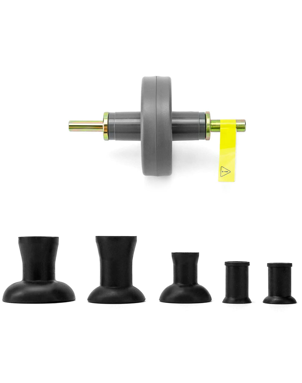 QWORK tool using 20mm suction plate for secure alignment on larger valves.