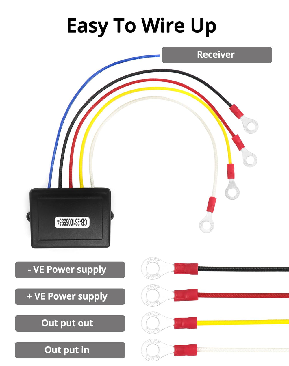 QWORK compatible with 12V ATVs, UTVs, SUVs, and trucks