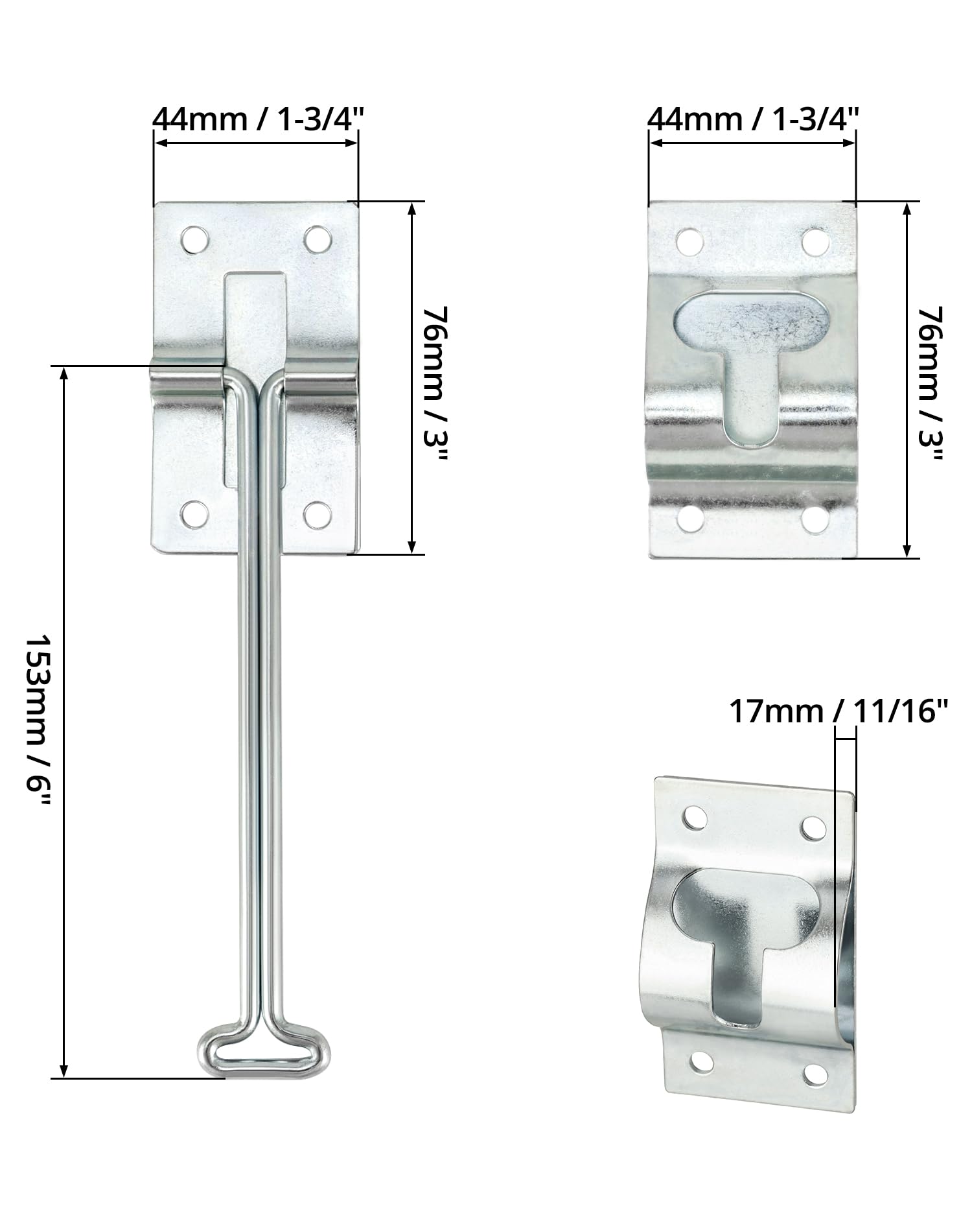 QWORK wide-application mounting-base shows versatile door compatibility.
