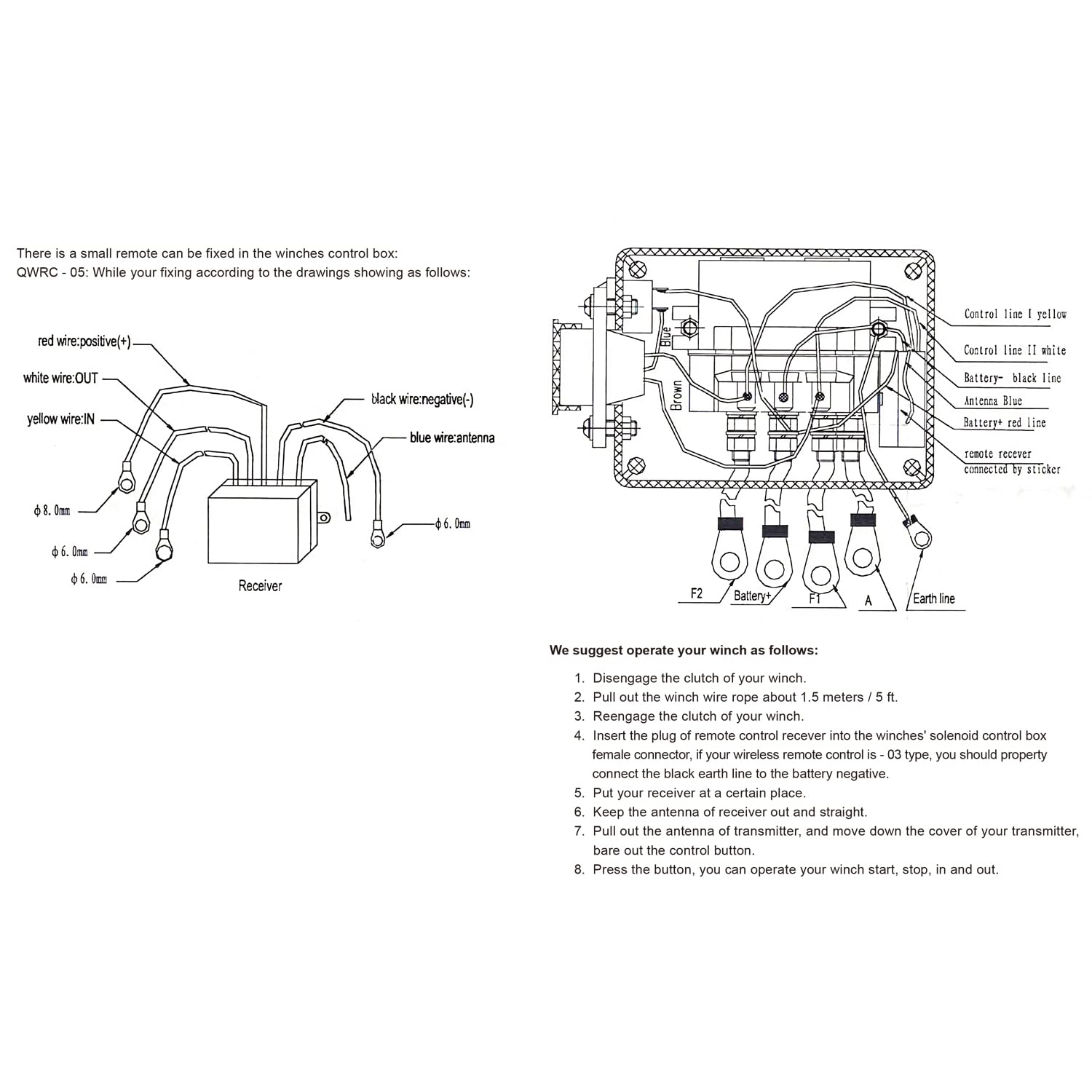 Wireless range indicator and status light improve winching reliability