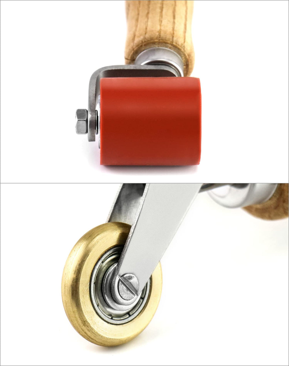 QWORK wood-handle ergonomic design reduces fatigue during use.