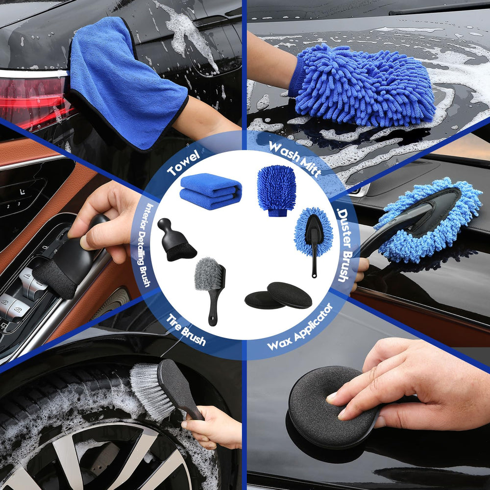 Qydipclin cleaning gel and duster brush simplify interior dusting and wiping