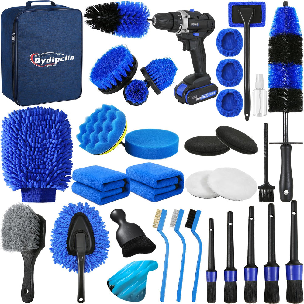 Qydipclin wheel rim brush cleans deep into spokes for a spotless wheel interior