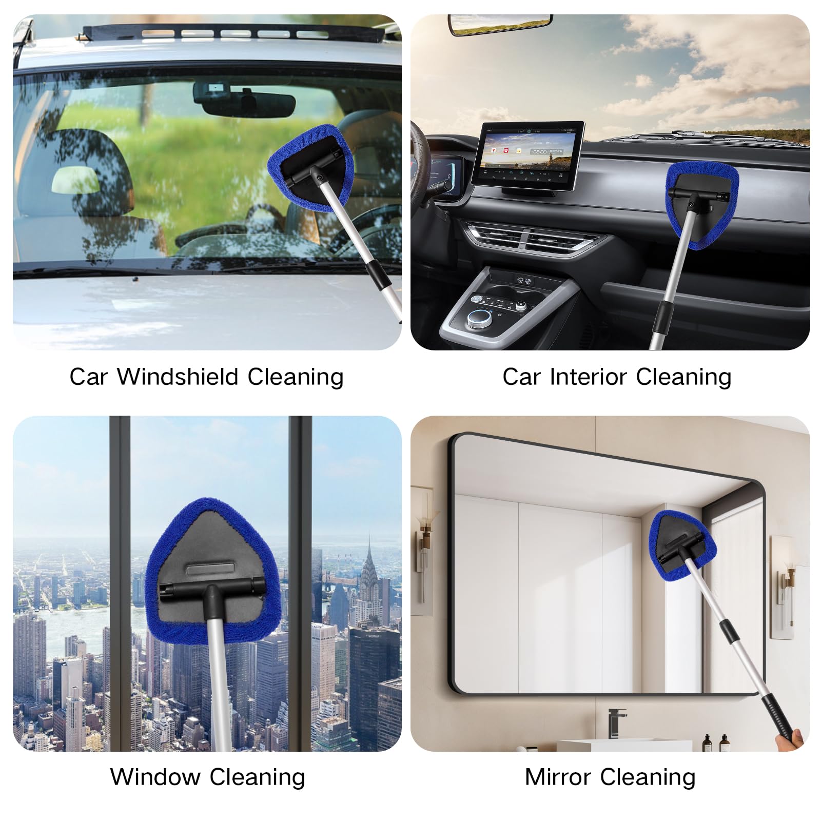 Qydipclin interior detailing brush with soft bristles for cabin cleaning