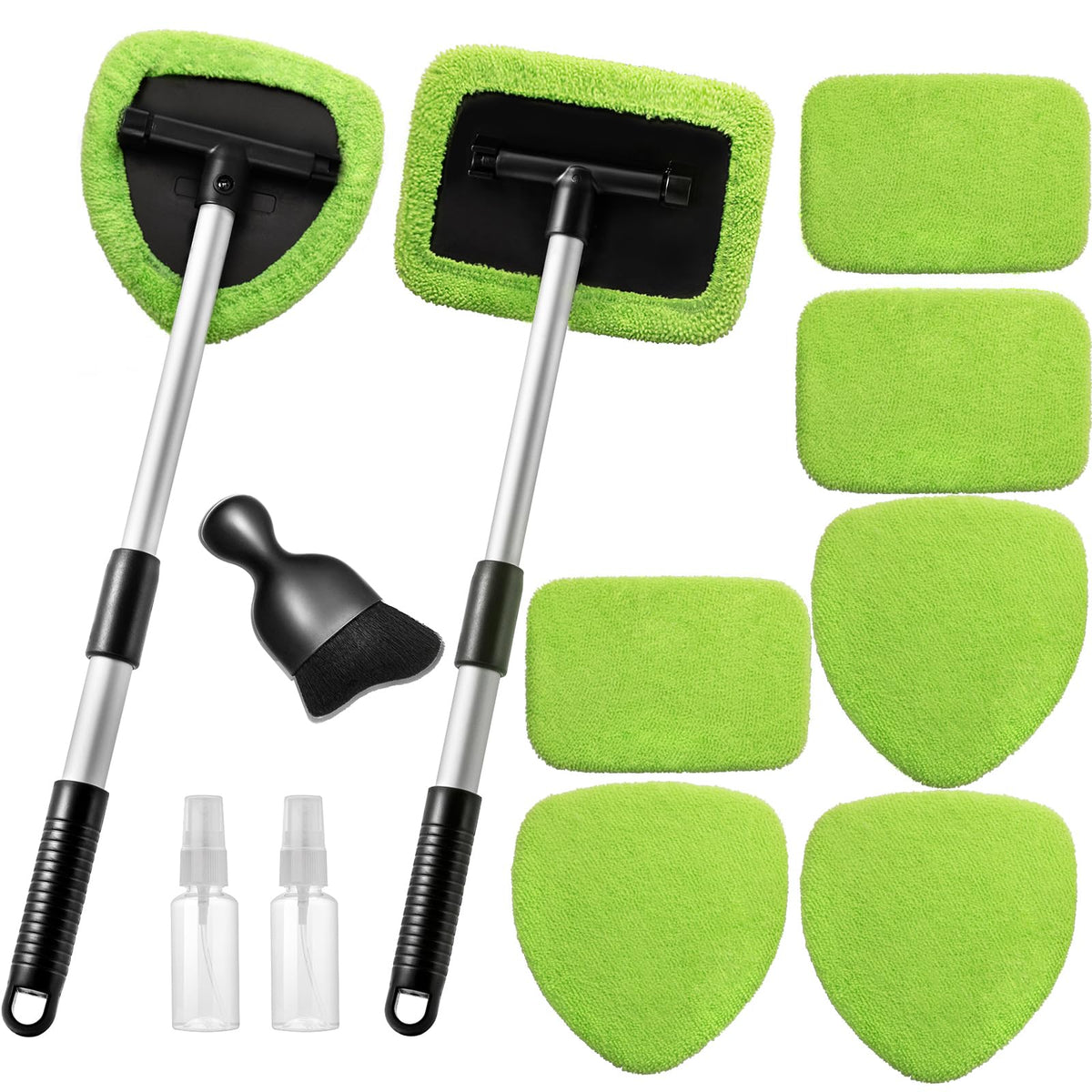 Qydipclin windshield cleaner tool with extendable handle for easier reach