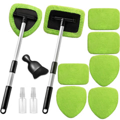 Qydipclin windshield cleaner tool with extendable handle for easier reach