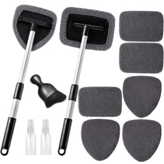 Qydipclin windshield cleaner tool set for thorough glass cleaning