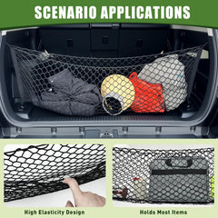 Qyebbk durable trunk organizer net supports heavy loads for daily use