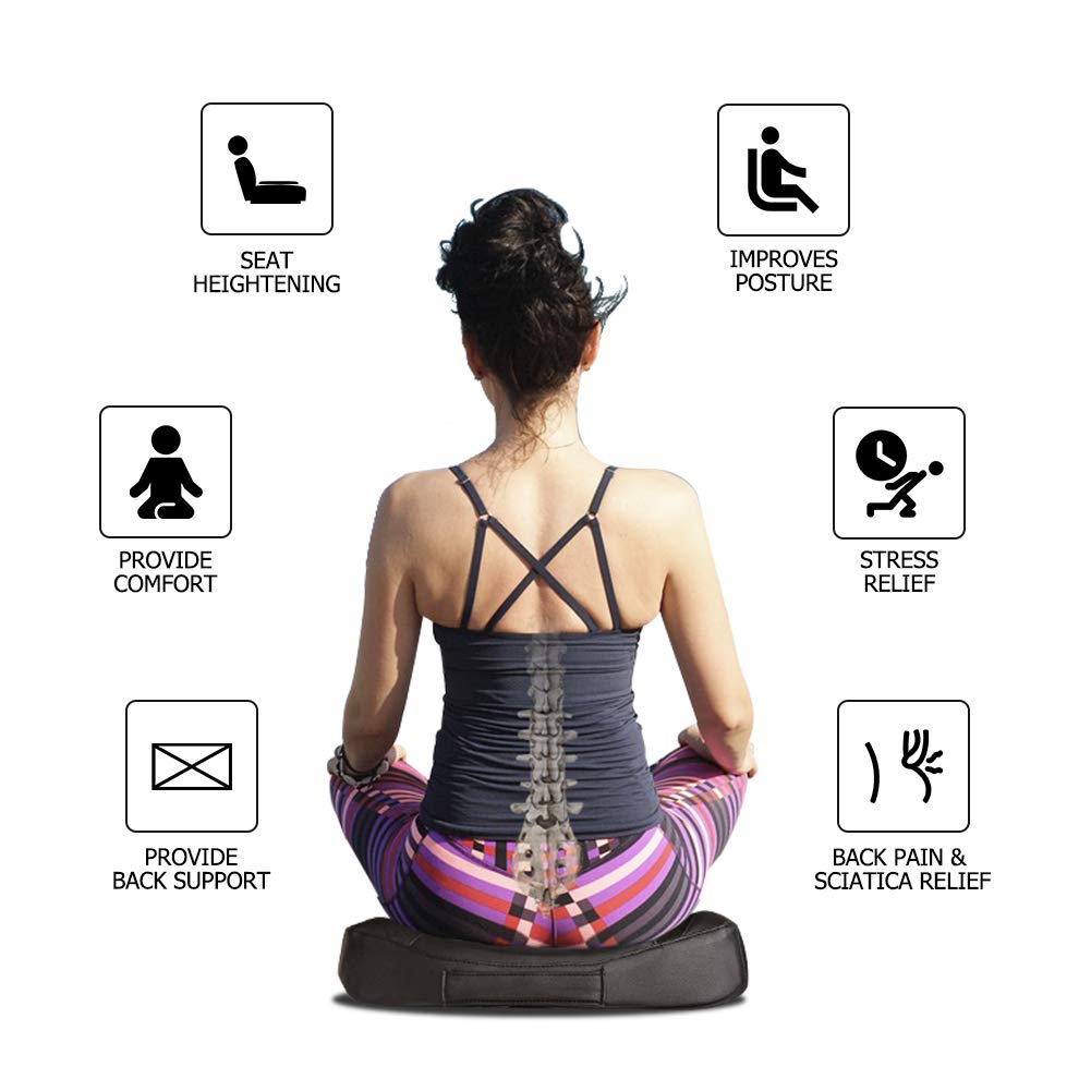 QYILAY ergonomic wedge design promotes natural spine alignment during commutes.