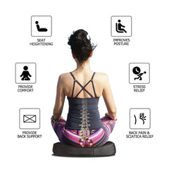 QYILAY ergonomic wedge design promotes natural spine alignment during commutes.