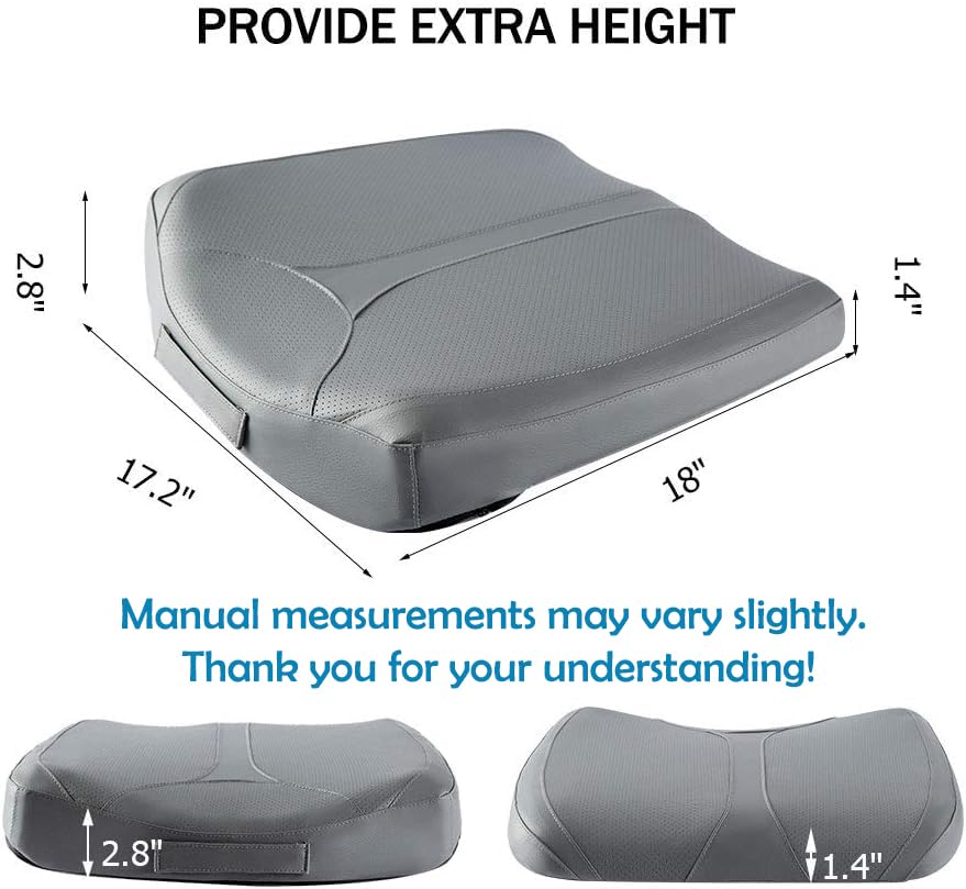 QYILAY Leather Seat Cushion bottom non-slip features reduce sliding during drives.