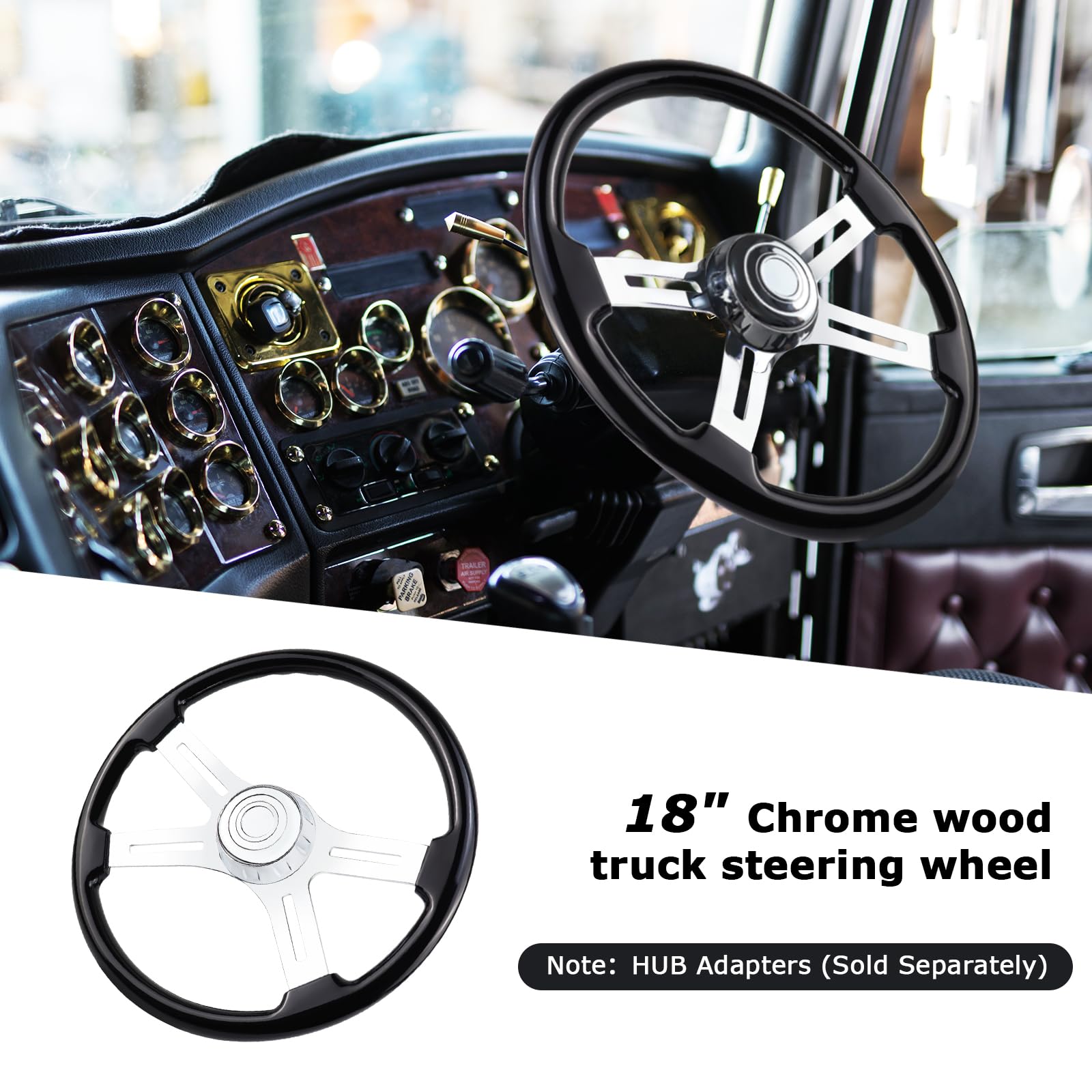 QYMOPAY ergonomic grip with finger grooves for comfortable steering on extended trips.