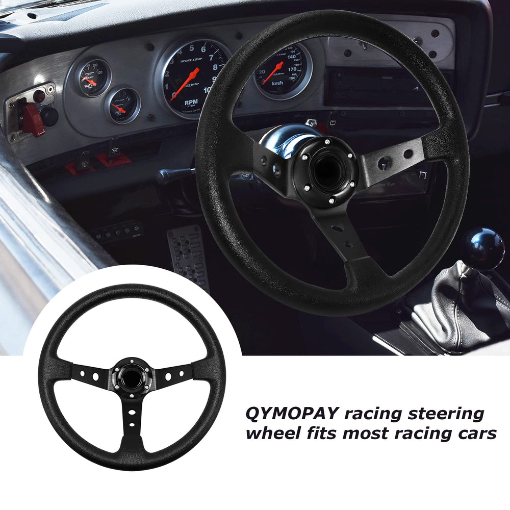 QYMOPAY horn button detail for quick signaling during races.