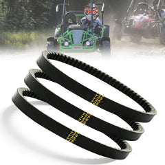 QYMOTO 725 drive belt close-up shows durable material for reliable torque transfer.
