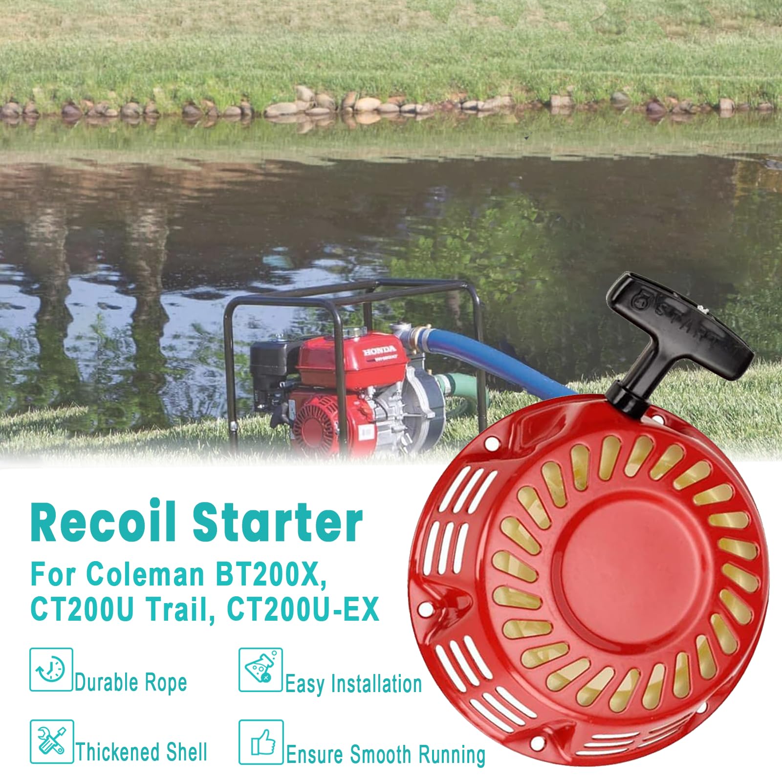 QYMOTO Coleman CT200U-EX mini bike pull start ready for quick starts